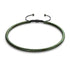 Serpentine | Emerald Hematite x Gunmetal | Double Wave Necklace